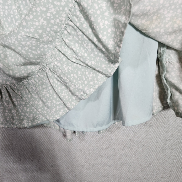 Hollister Mint Light Green Small Spaghetti Strap Lace Back Dress - Picture 12 of 14